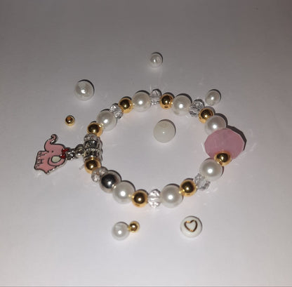 Handmade Pearls Bracelet (Elastic, Free Size) - Set of 1